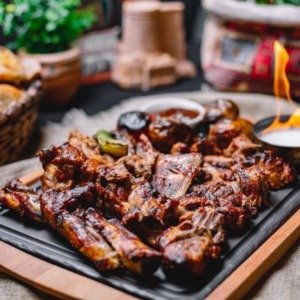 Roasted Goat's Meat Happy Hour
